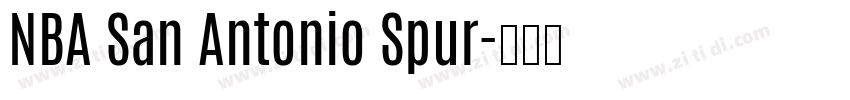 NBA San Antonio Spur字体转换